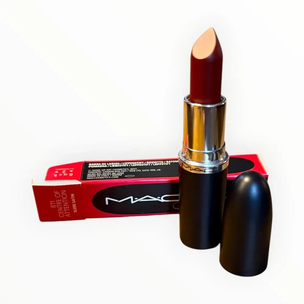 MAC M·A·Cximal Sleek Satin Lipstick 811 Centre of Attention AUTHENTIC 0.12oz NIB